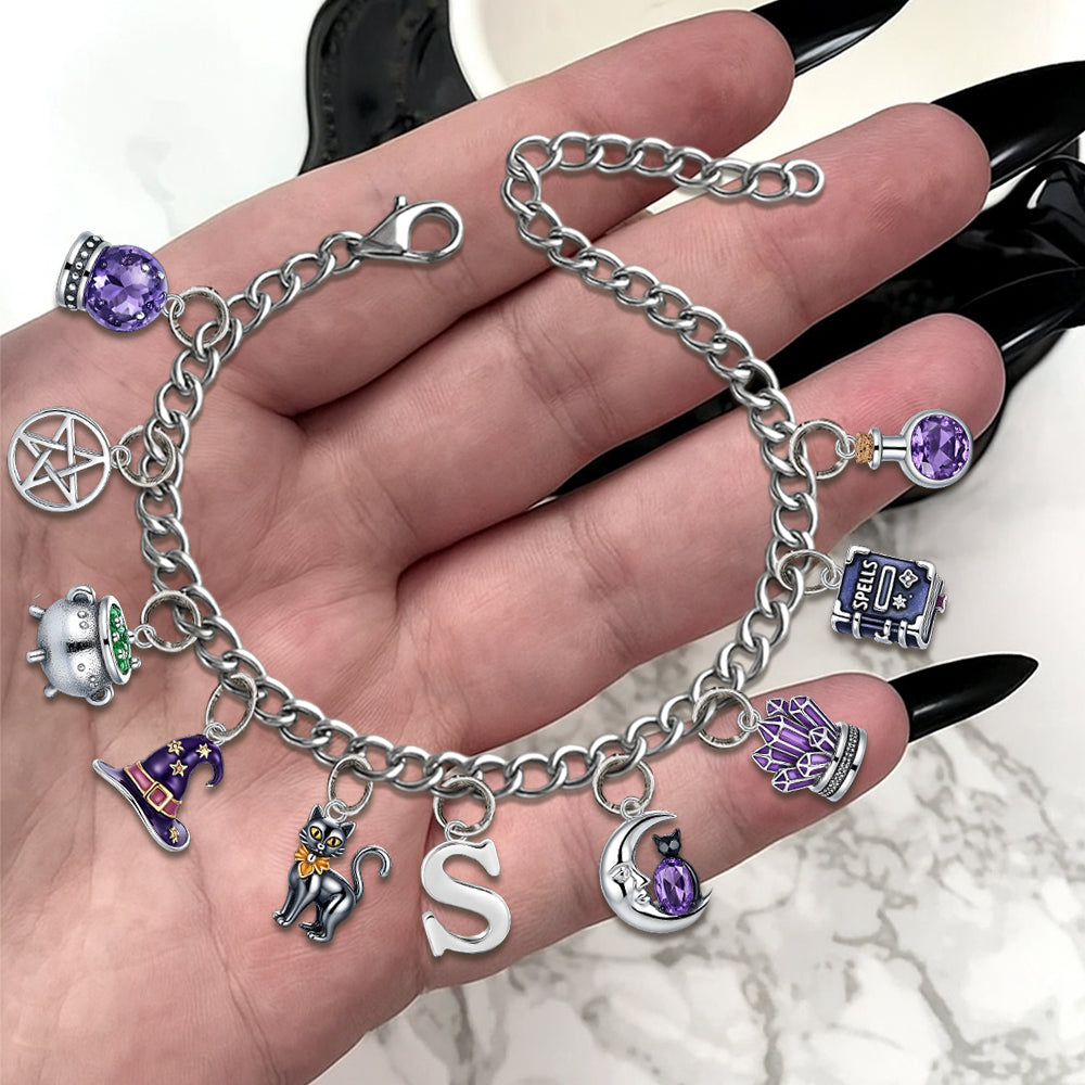 Wicked Witch - Personalized Witch Bracelet With Charms