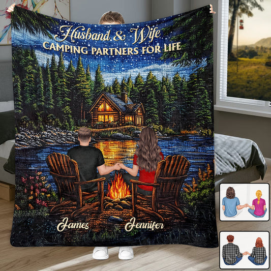 Couverture de camping personnalisée Happy Campers