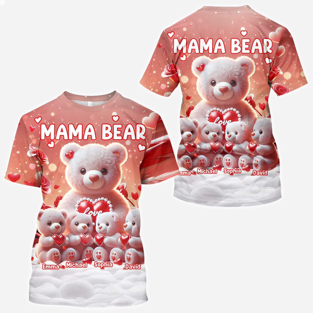 Mama Bear - Personalized Grandma All Over Shirt