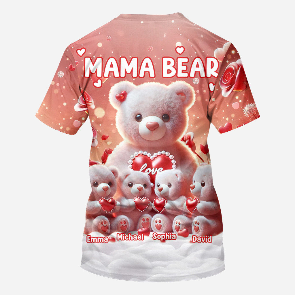 Mama Bear - Personalized Grandma All Over Shirt