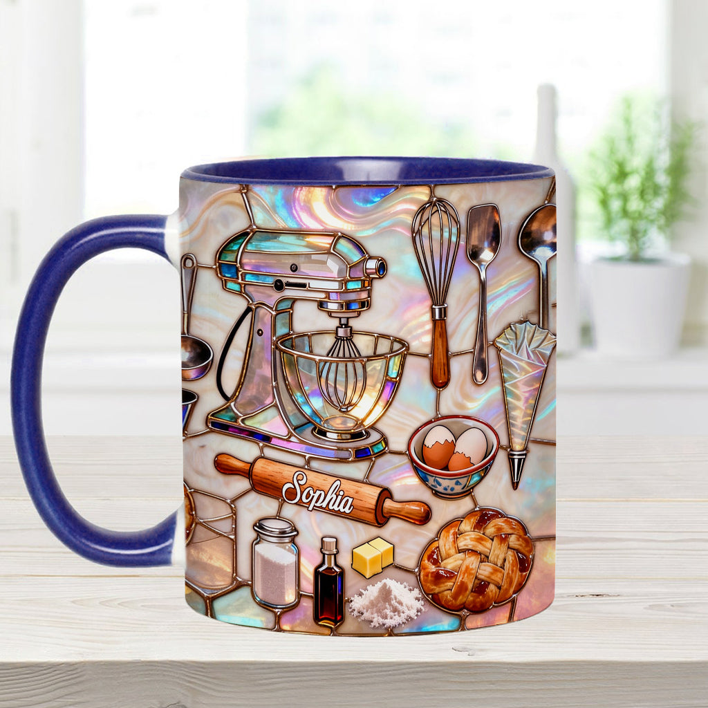 J'adore pâtisser - Mug et sous-verre personnalisés sur le thème de la pâtisserie
