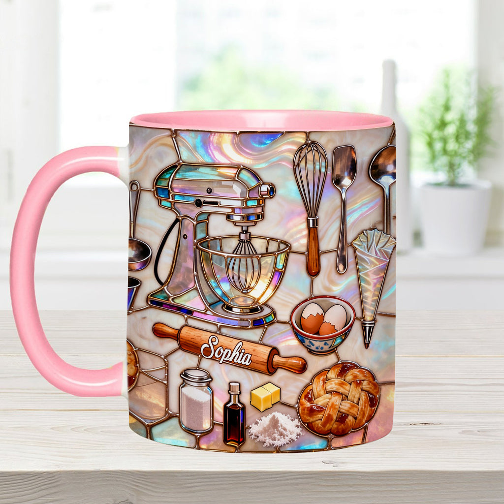 J'adore pâtisser - Mug et sous-verre personnalisés sur le thème de la pâtisserie