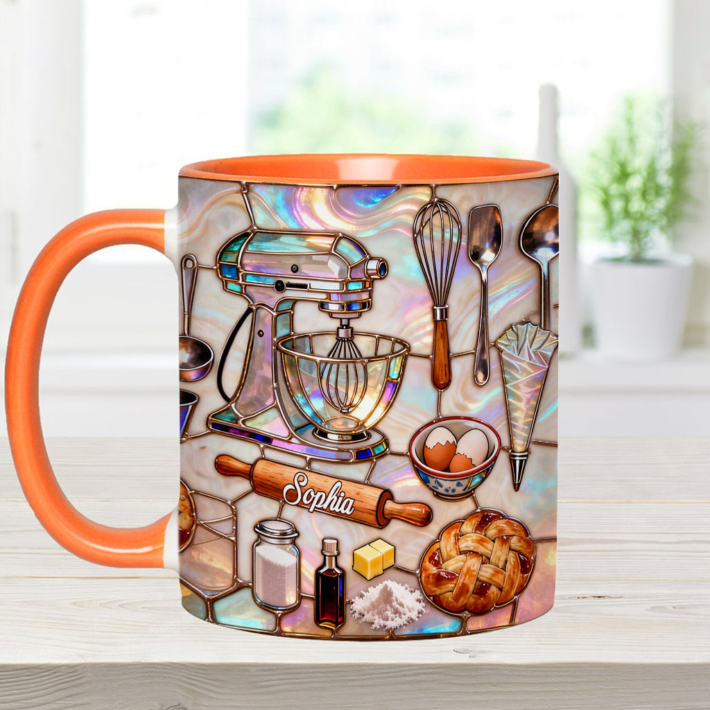 J'adore pâtisser - Mug et sous-verre personnalisés sur le thème de la pâtisserie