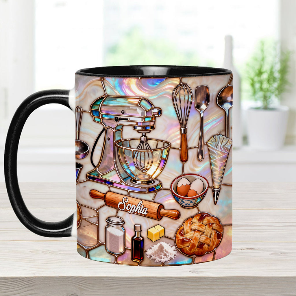 J'adore pâtisser - Mug et sous-verre personnalisés sur le thème de la pâtisserie