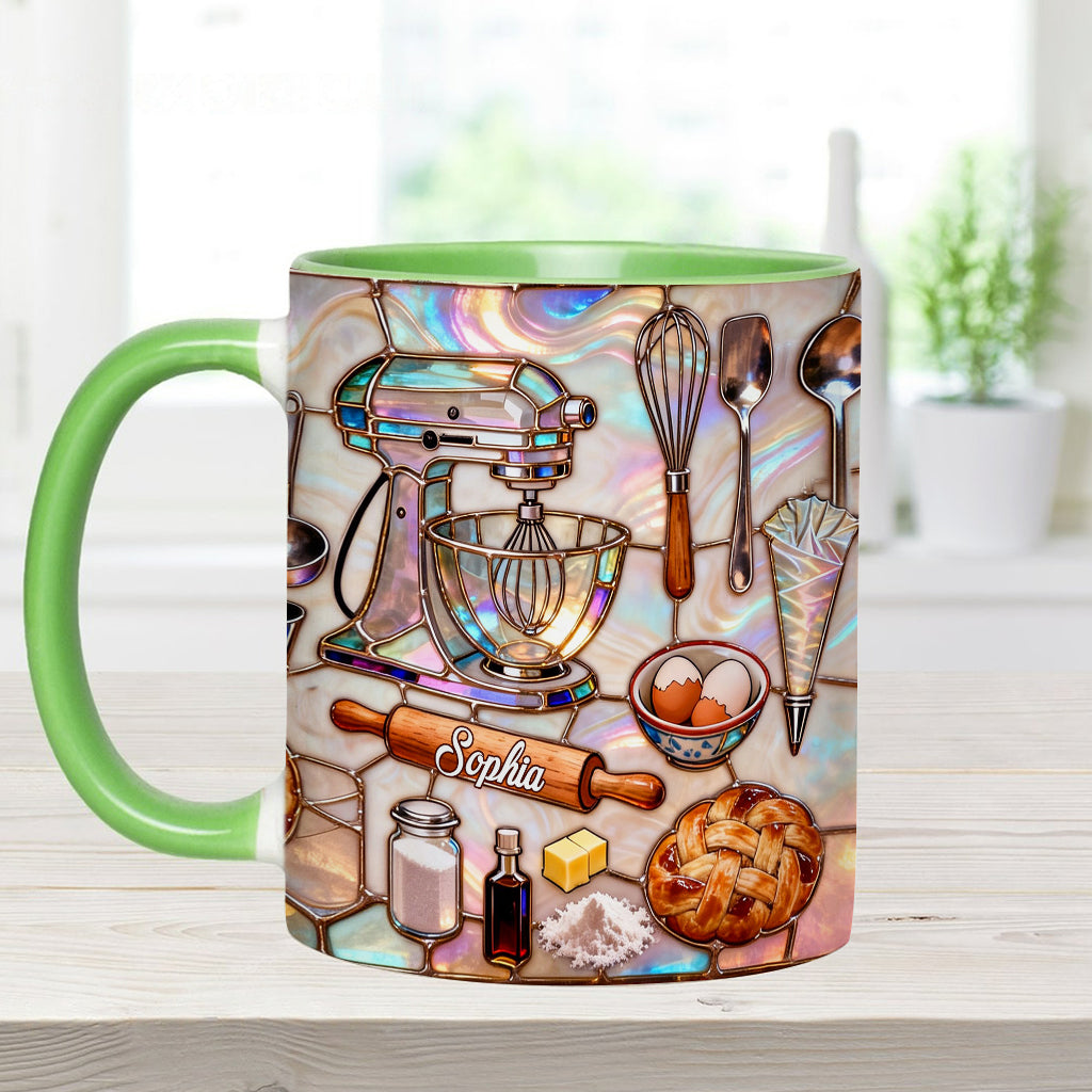 J'adore pâtisser - Mug et sous-verre personnalisés sur le thème de la pâtisserie