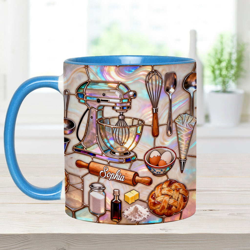 J'adore pâtisser - Mug et sous-verre personnalisés sur le thème de la pâtisserie