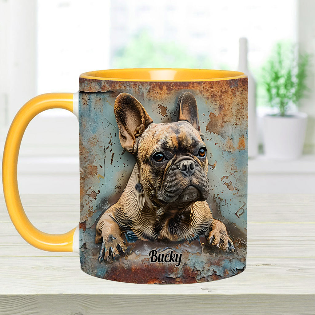 French Bulldog - Personalized French Bulldog Accent Mug