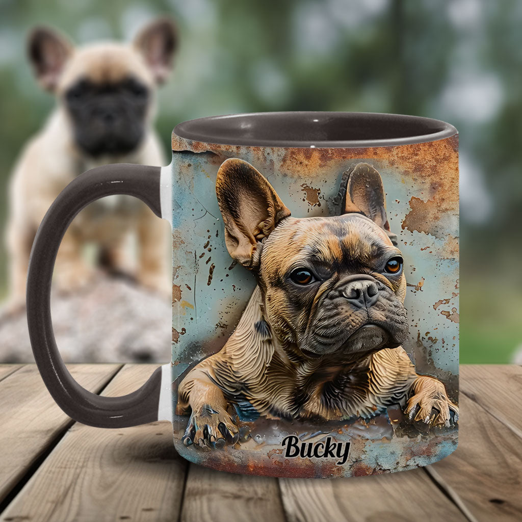 French Bulldog - Personalized French Bulldog Accent Mug