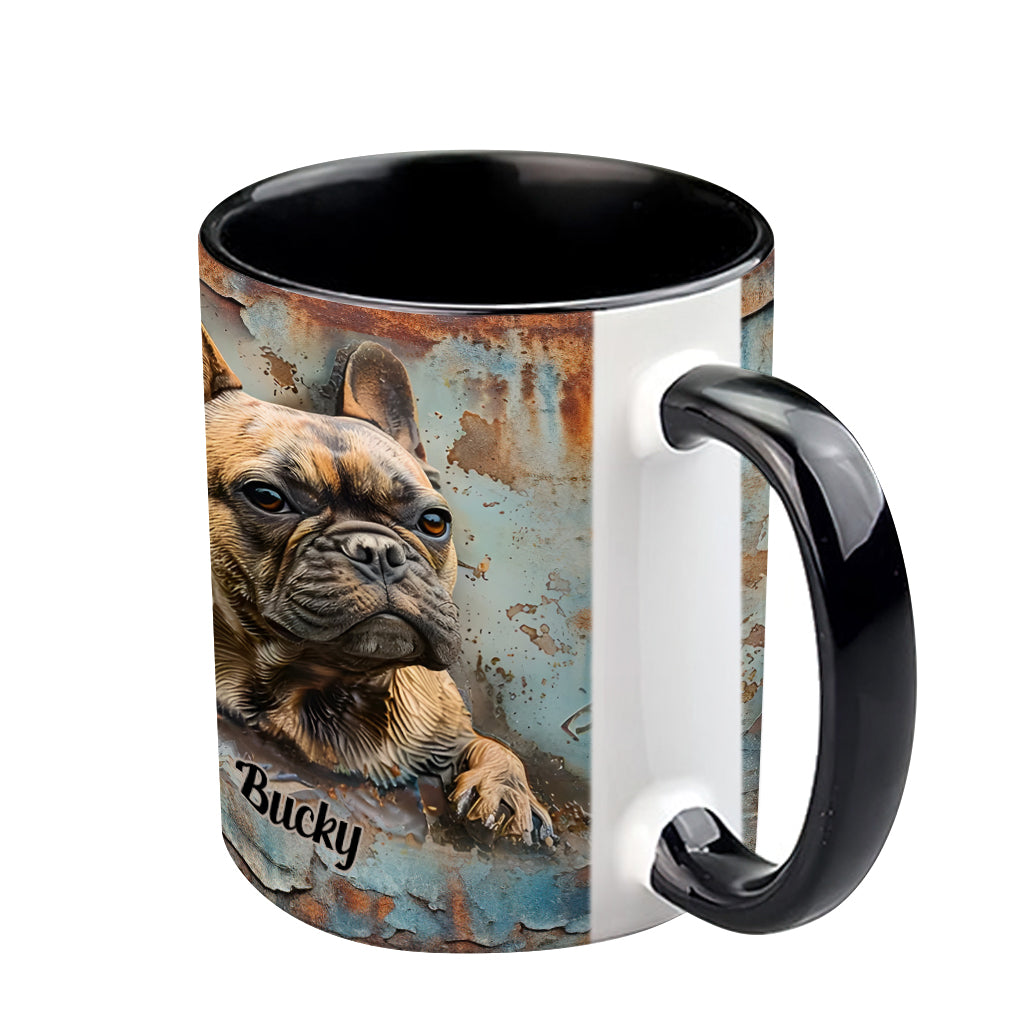 French Bulldog - Personalized French Bulldog Accent Mug