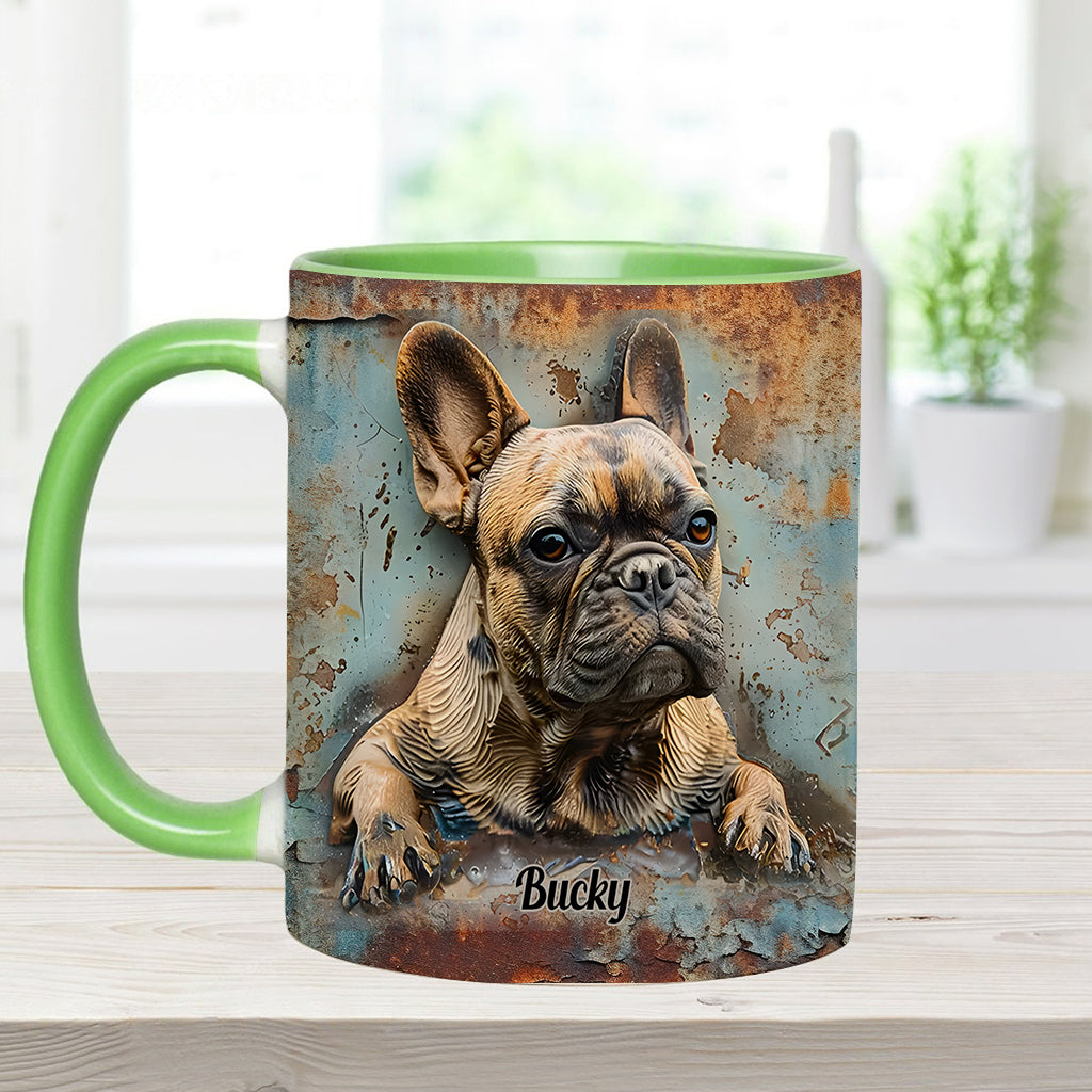 French Bulldog - Personalized French Bulldog Accent Mug