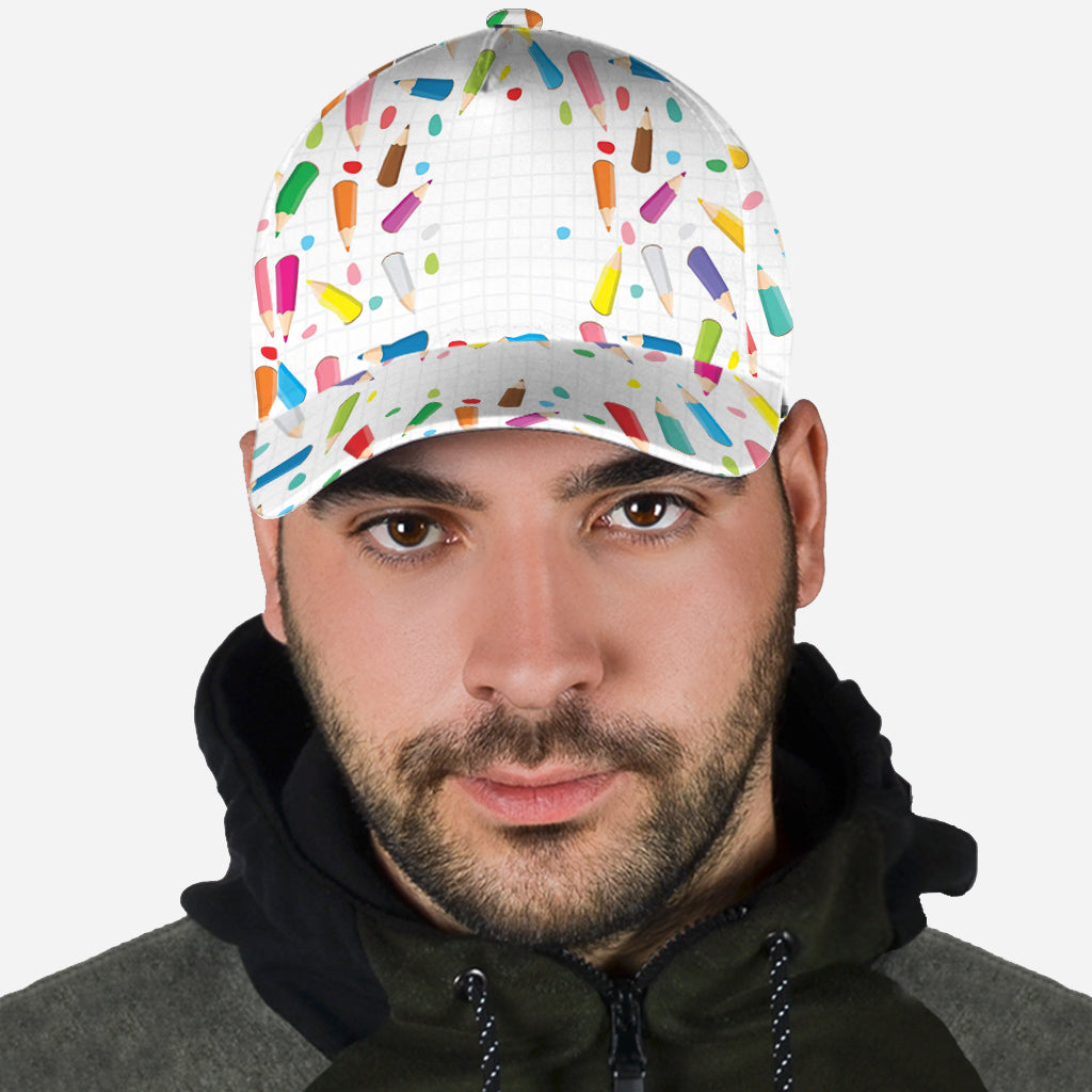 Cute Kid Crayon Doodle - Personalized Kid Classic Cap