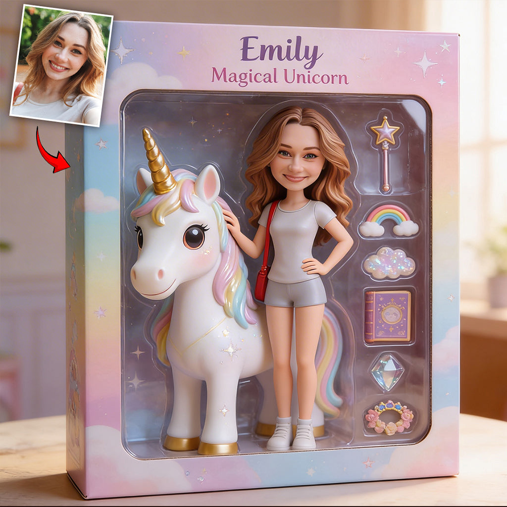 Magical Unicorn - Personalized Kid Custom Shaped Acrylic Plaque