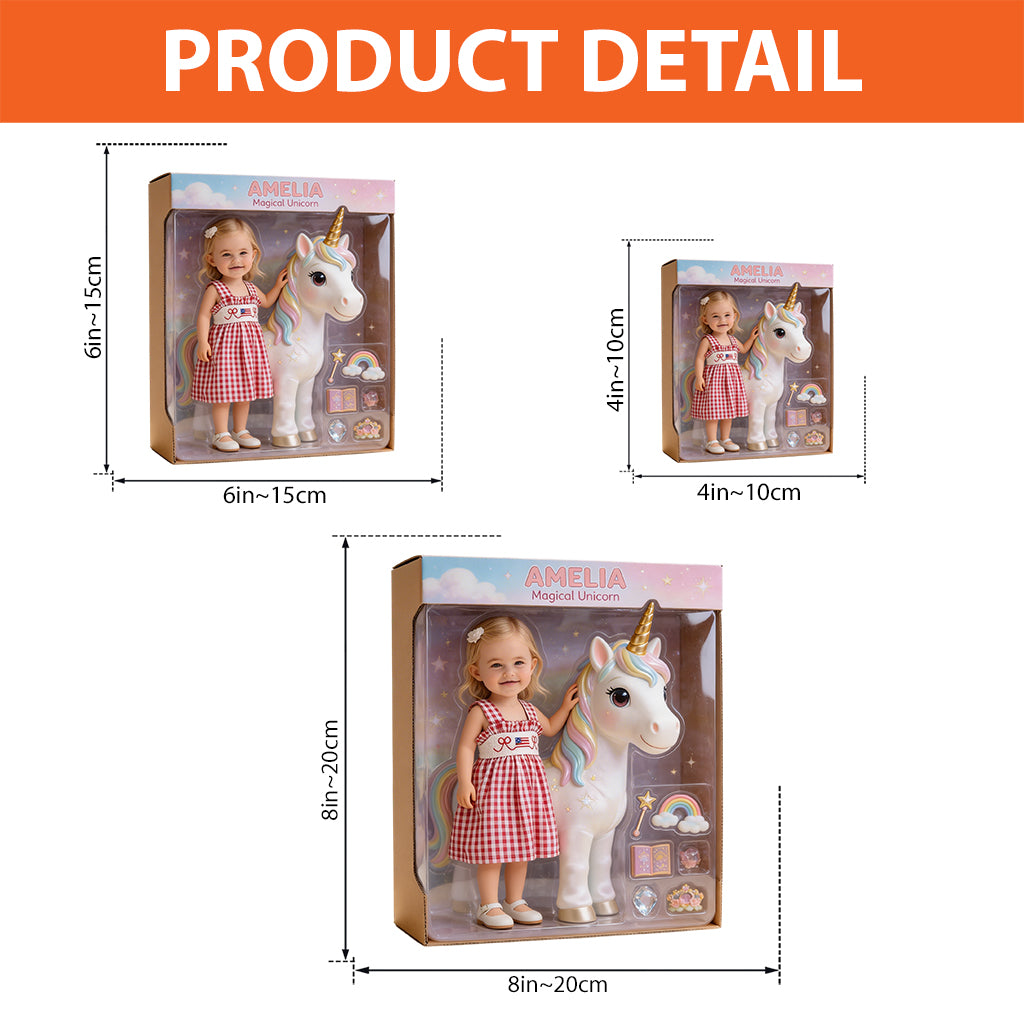 Magical Unicorn - Personalized Kid Custom Shaped Acrylic Plaque