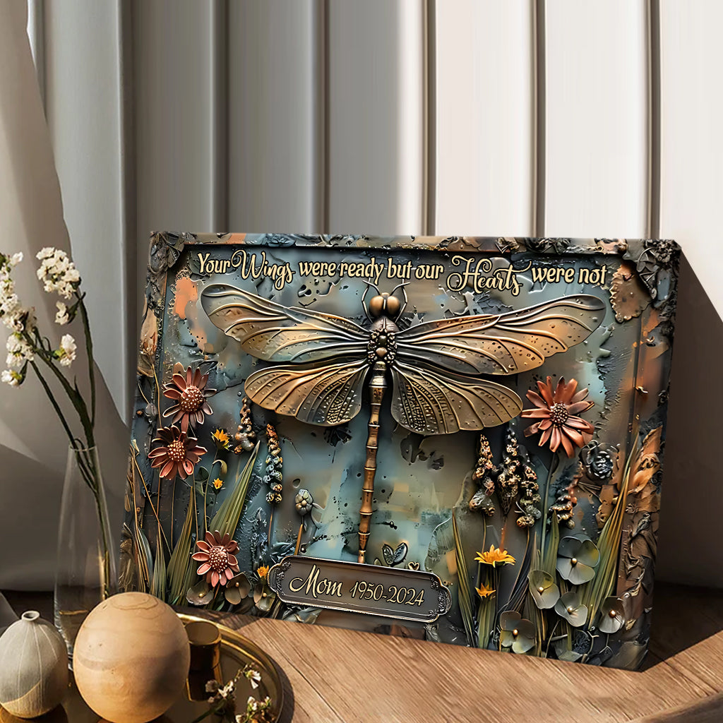 Tes ailes étaient prêtes, mais nos cœurs ne l'étaient pas - Toile et affiche commémoratives personnalisées