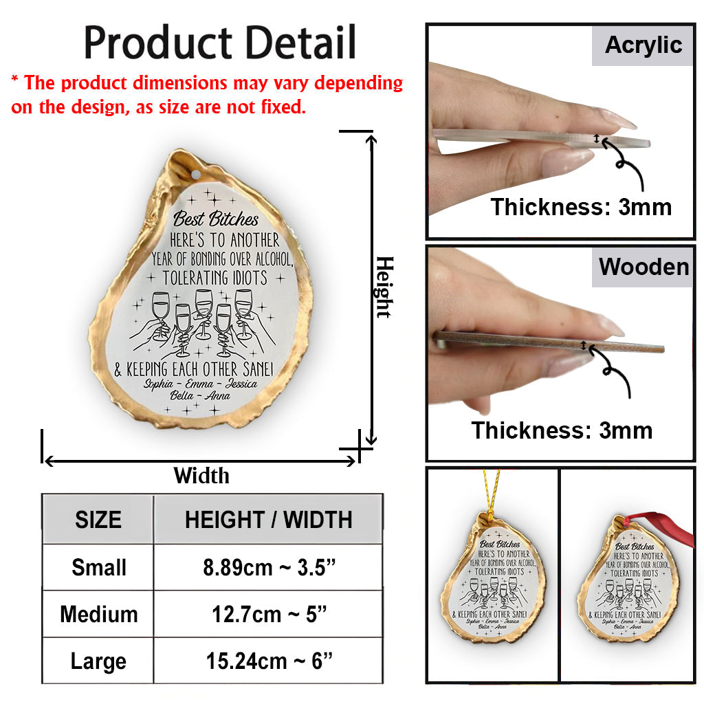À une autre année ! - Ornement personnalisé pour meilleure amie