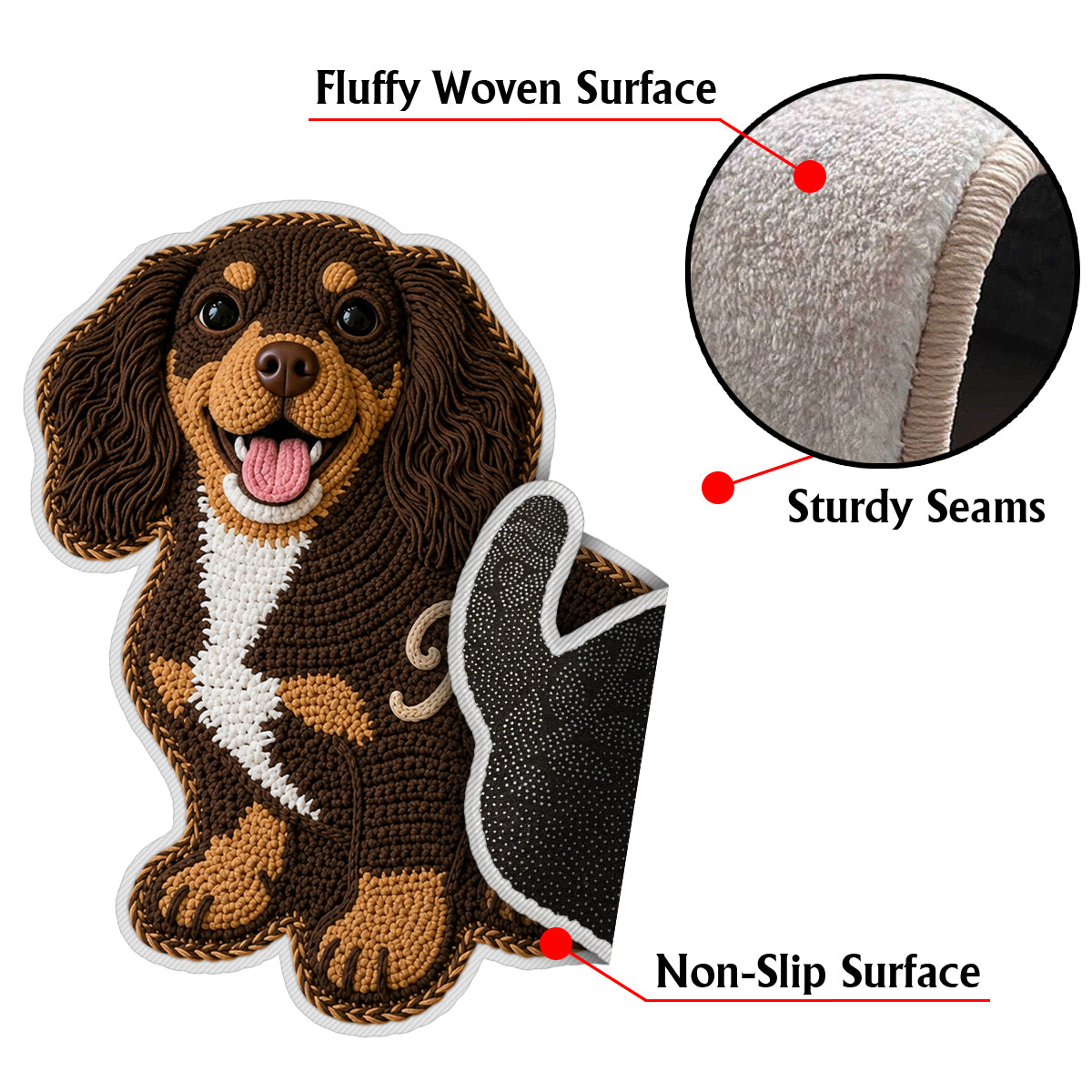 Cute Pet - Personalized Dog Non-Slip Tufted Rug