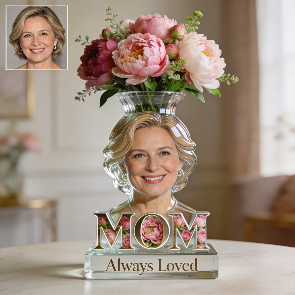 Mom Grandma Flower Blossom - Personalized Mother Acrylic Pot