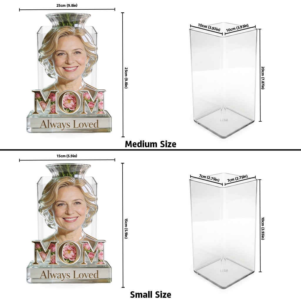 Mom Grandma Flower Blossom - Personalized Mother Acrylic Pot