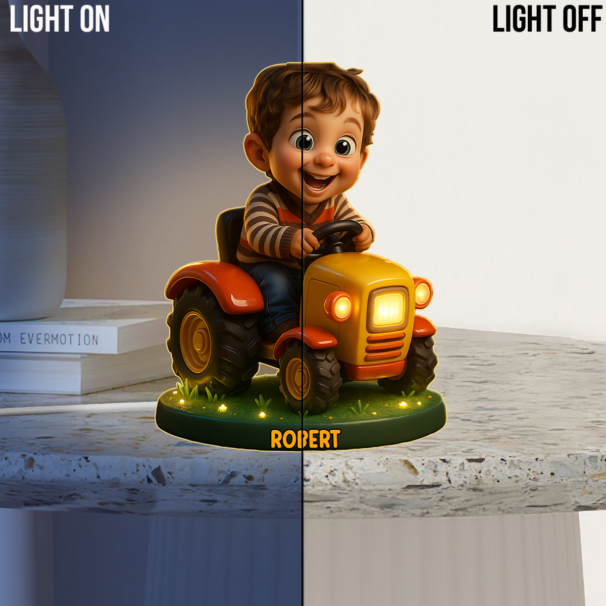 Veilleuse LED acrylique personnalisée à partir de n'importe quelle photo, cadeau idéal pour les enfants qui aiment les jouets -