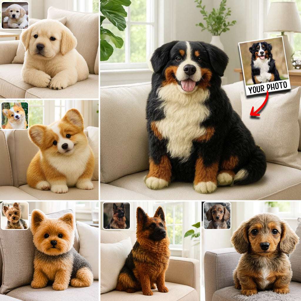 Just A Girl Who Loves Dog - Personalized Dog Shaped Pillow