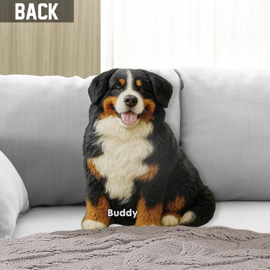Just A Girl Who Loves Dog - Personalized Dog Shaped Pillow
