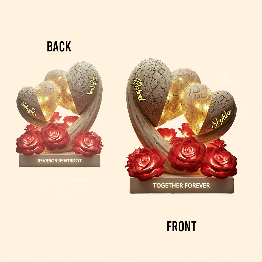 Ensemble pour toujours - Plaque acrylique personnalisée pour couple