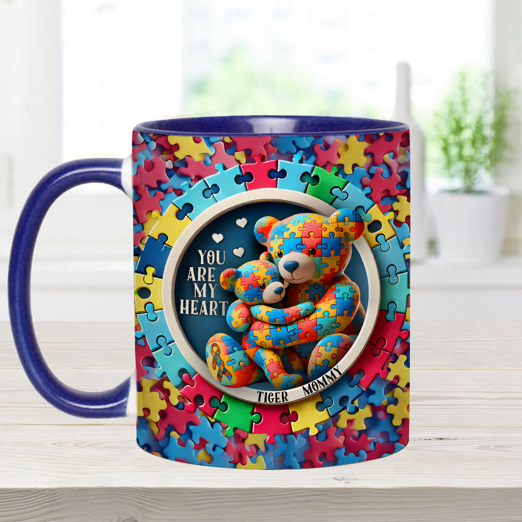 Tu es mon cœur - Mug personnalisé pour la sensibilisation à l'autisme