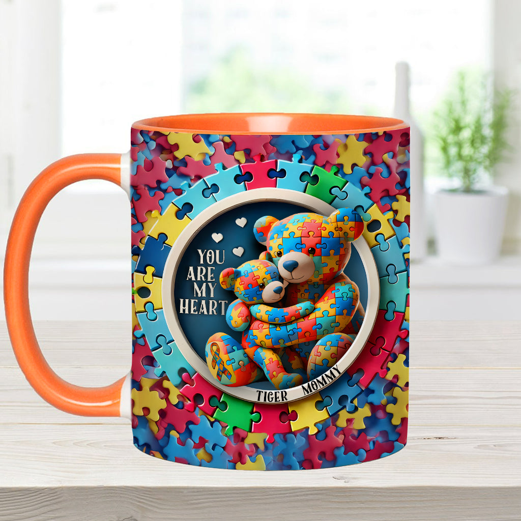Tu es mon cœur - Mug personnalisé pour la sensibilisation à l'autisme