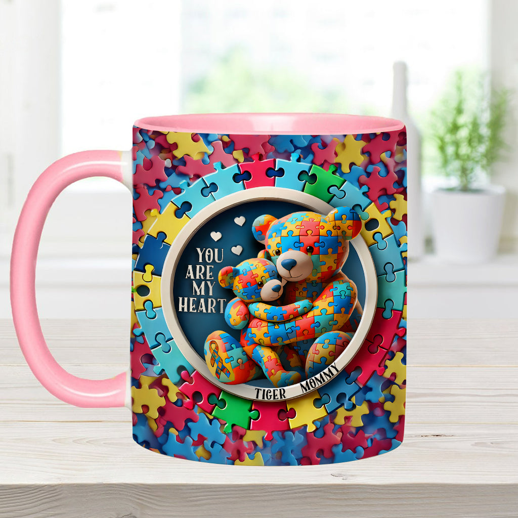 Tu es mon cœur - Mug personnalisé pour la sensibilisation à l'autisme