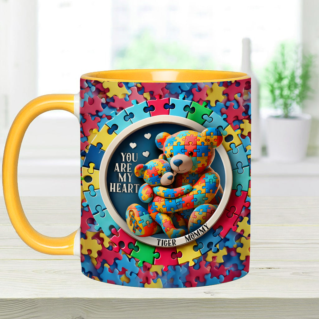 Tu es mon cœur - Mug personnalisé pour la sensibilisation à l'autisme