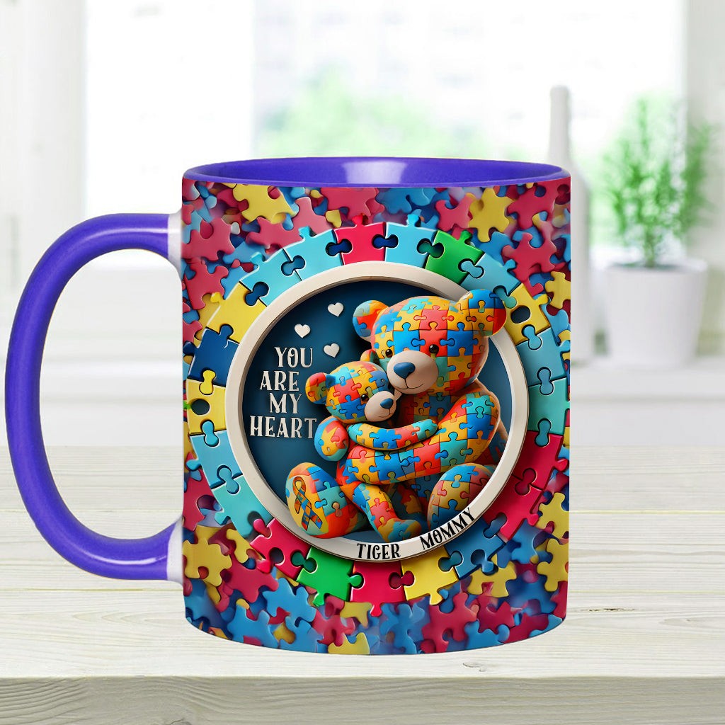 Tu es mon cœur - Mug personnalisé pour la sensibilisation à l'autisme