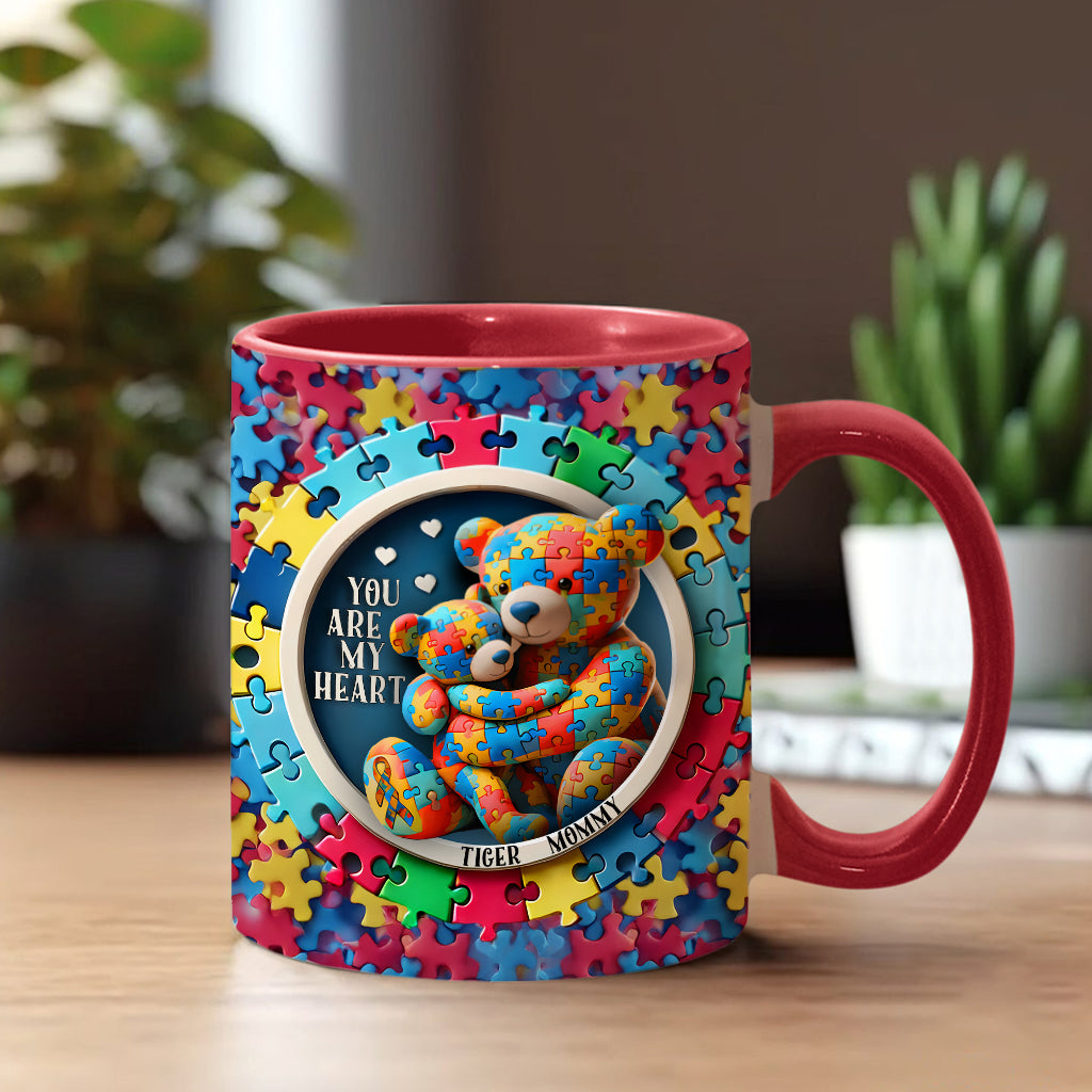 Tu es mon cœur - Mug personnalisé pour la sensibilisation à l'autisme