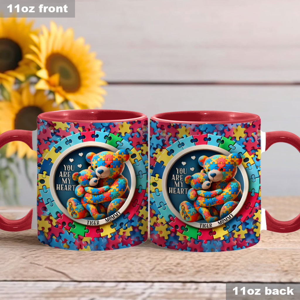 Tu es mon cœur - Mug personnalisé pour la sensibilisation à l'autisme
