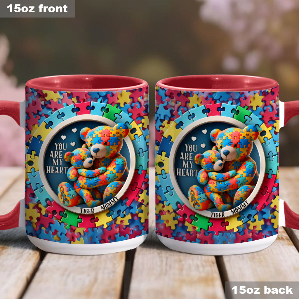 Tu es mon cœur - Mug personnalisé pour la sensibilisation à l'autisme