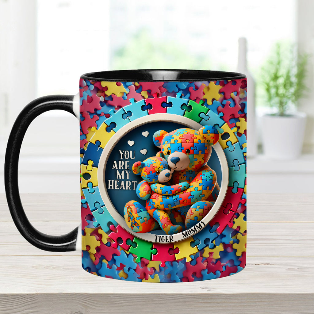 Tu es mon cœur - Mug personnalisé pour la sensibilisation à l'autisme