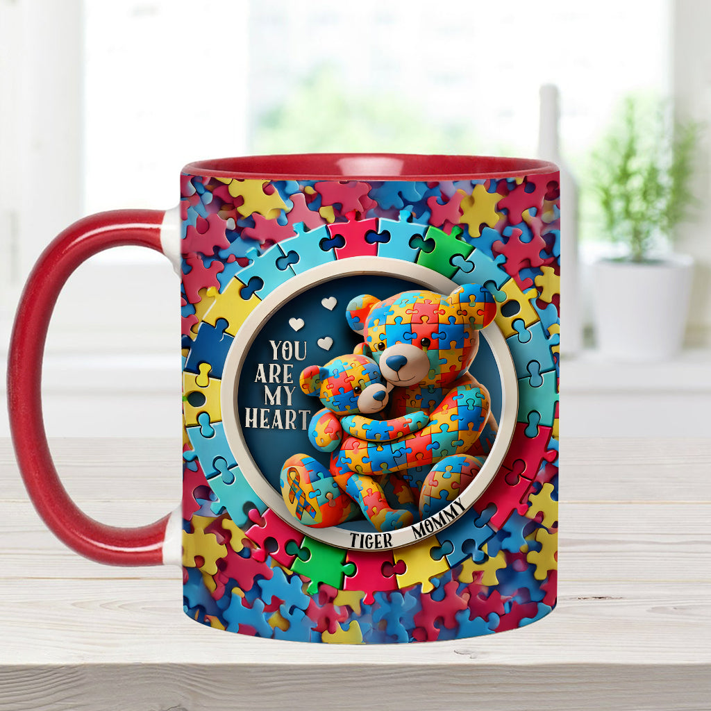 Tu es mon cœur - Mug personnalisé pour la sensibilisation à l'autisme