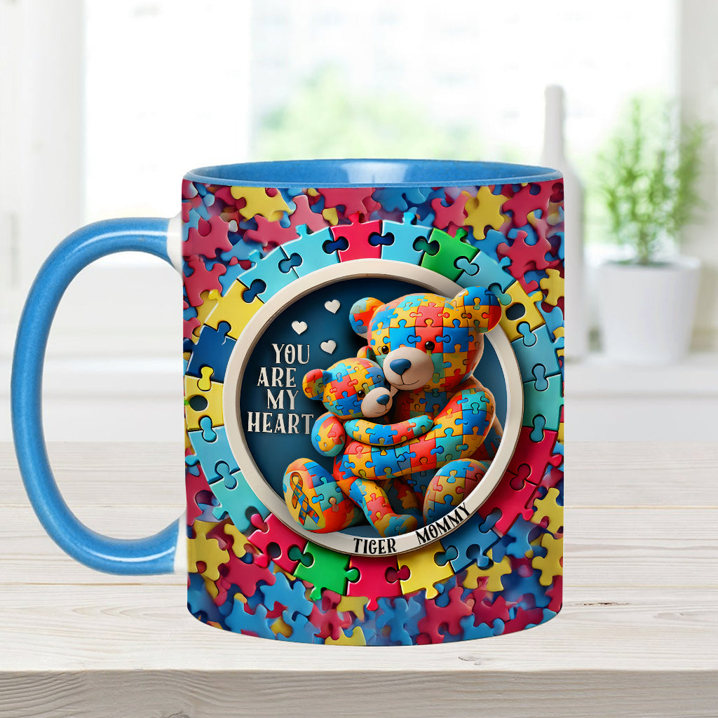 Tu es mon cœur - Mug personnalisé pour la sensibilisation à l'autisme