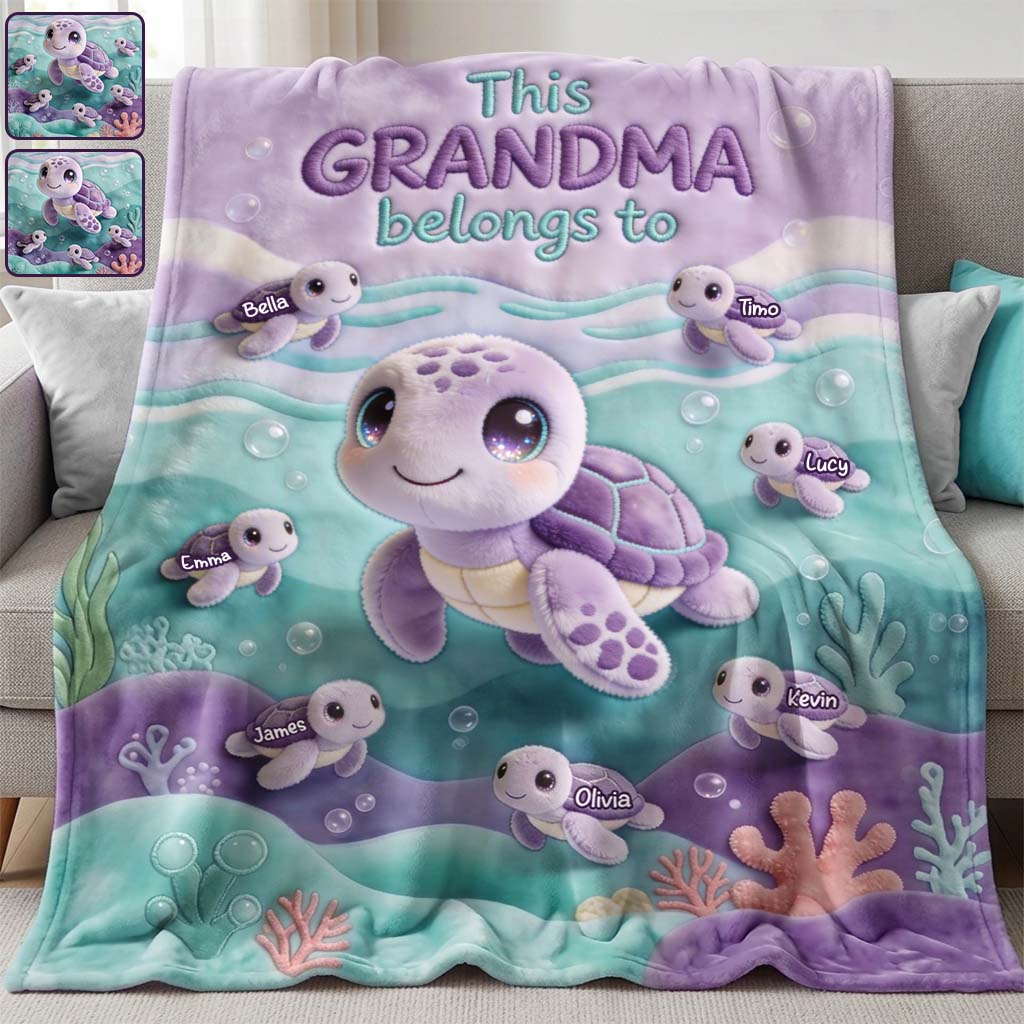 This Grandma Belongs To - Personalized Grandma Blanket
