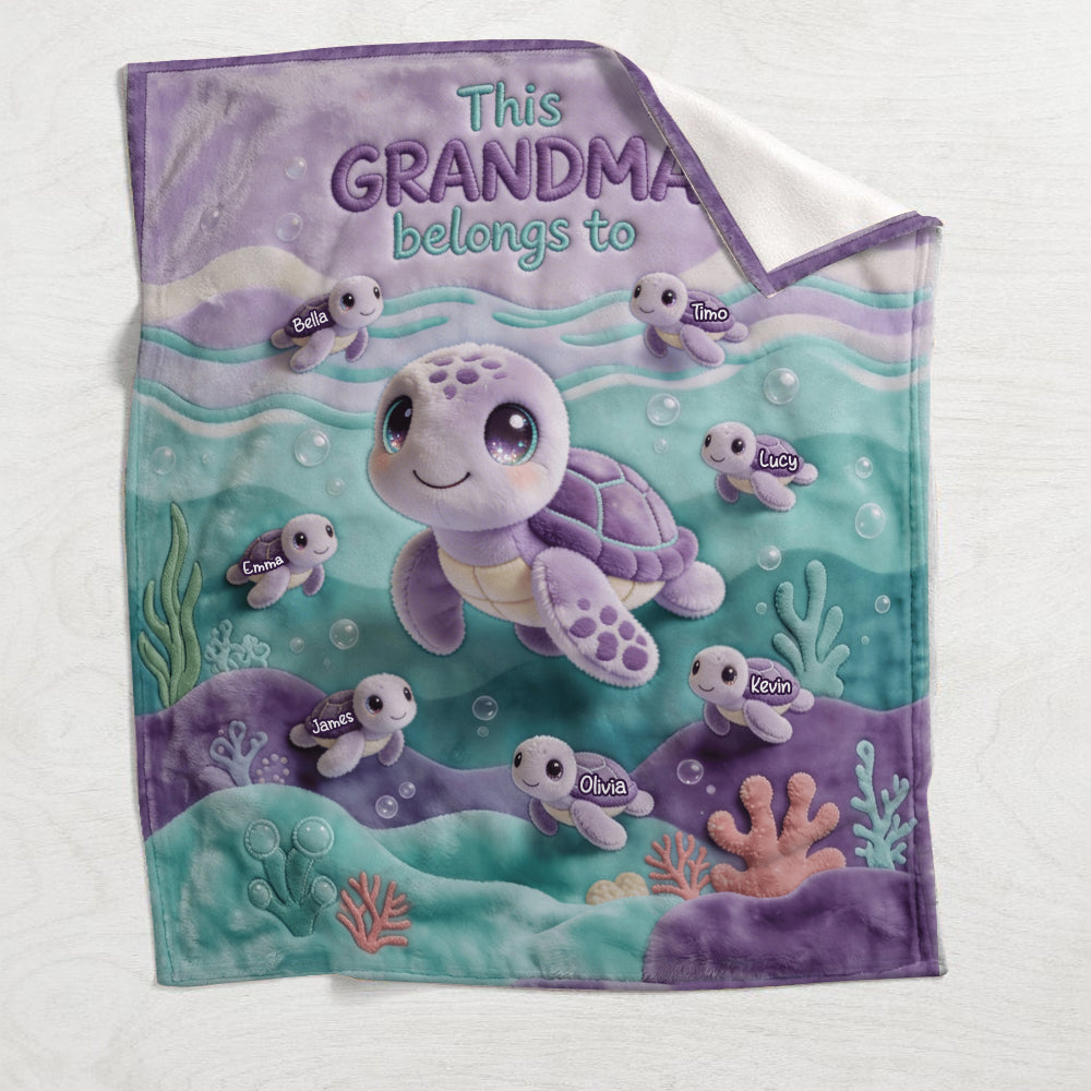 This Grandma Belongs To - Personalized Grandma Blanket