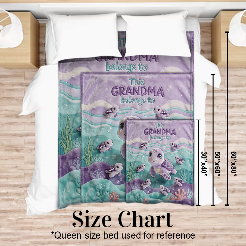 This Grandma Belongs To - Personalized Grandma Blanket