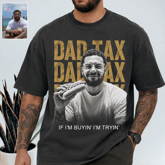 T-shirt personnalisé pour papa - Je fais attention à ce que j'achète