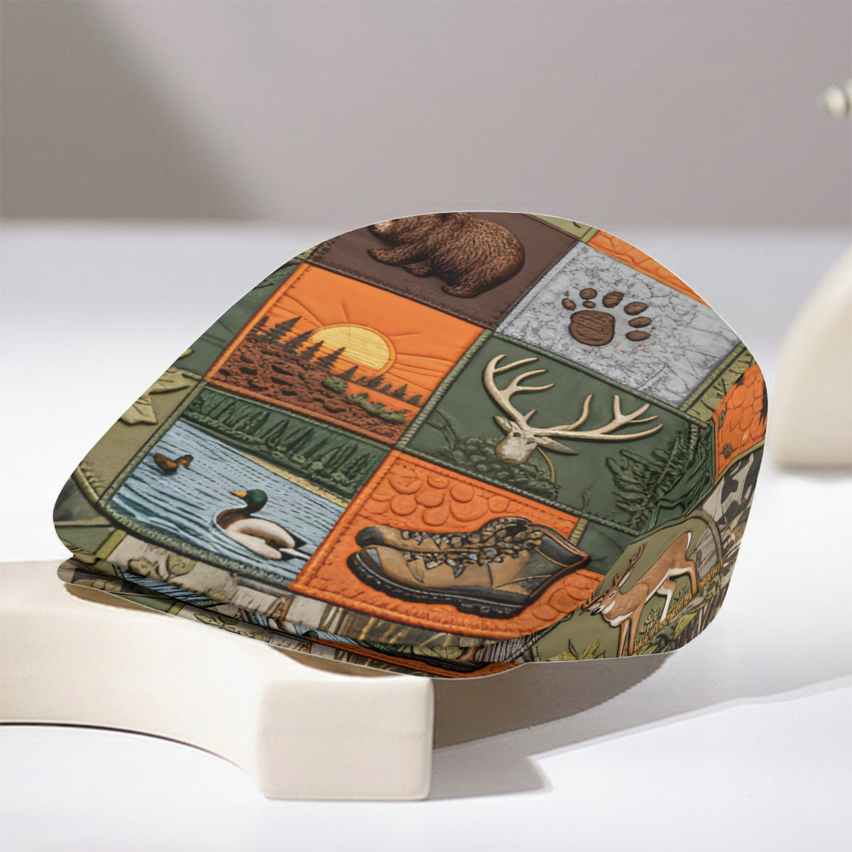 Panorama de la chasse - Casquette gavroche personnalisée pour la chasse