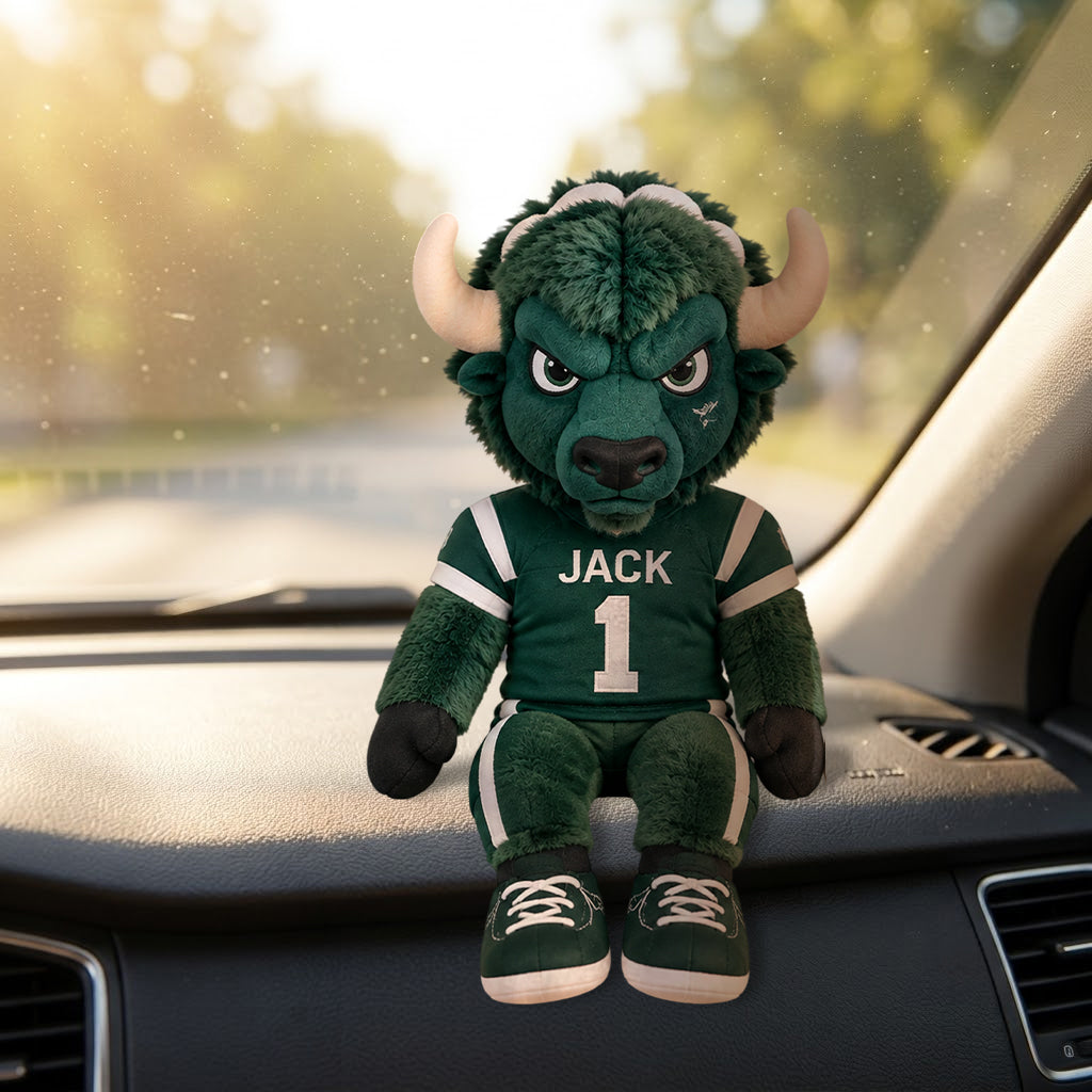 Custom Mascot & Player Plush Doll - Personalized Football Posable Plush Doll