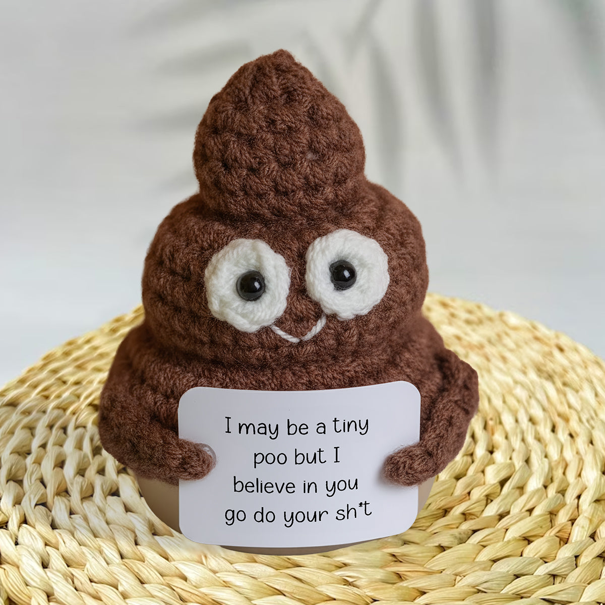 Positive Poo Crocheted - Crocheting Hand Knitted Figurine