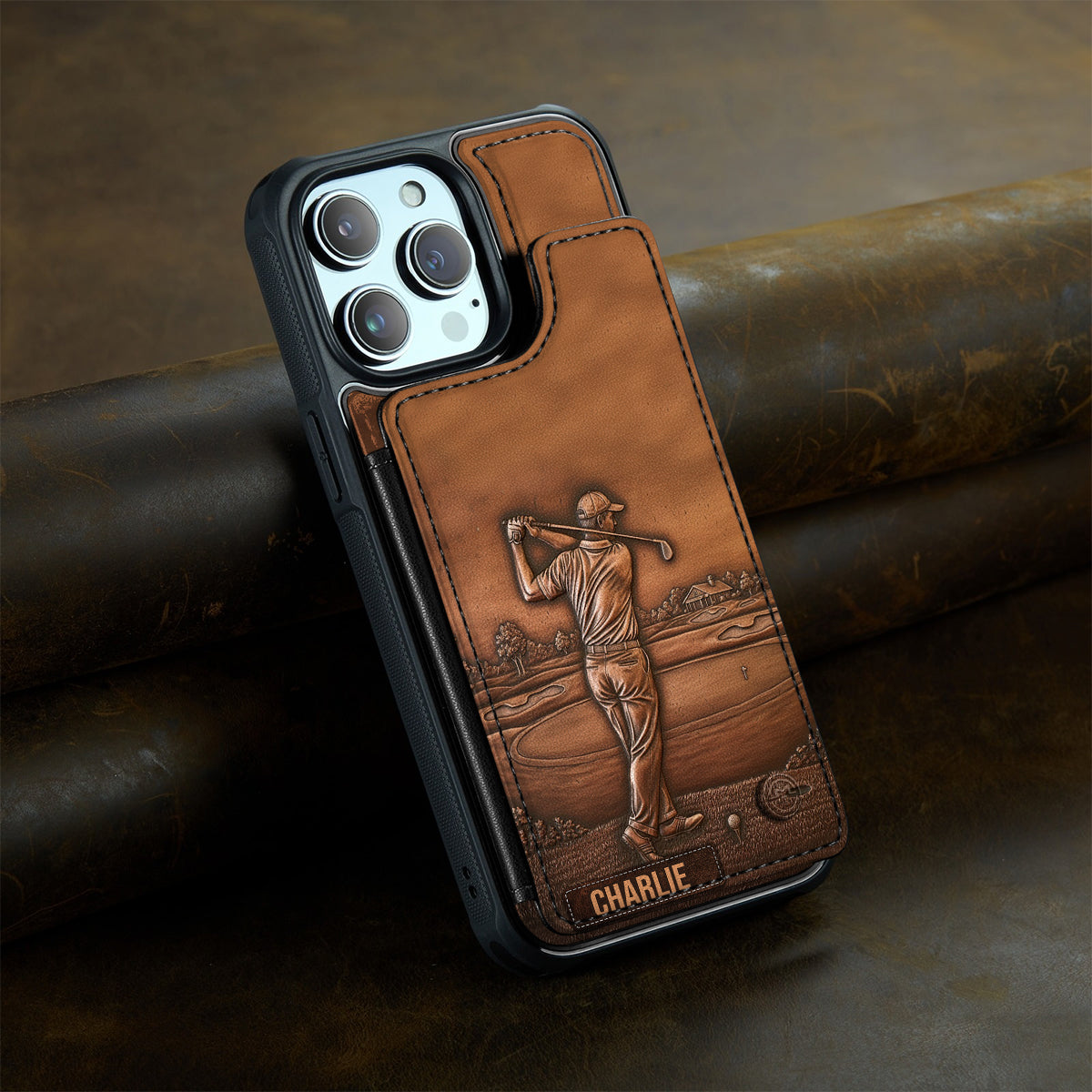 Le Meilleur Golfeur - Étui portefeuille de téléphone personnalisé avec impression sur le thème du golf