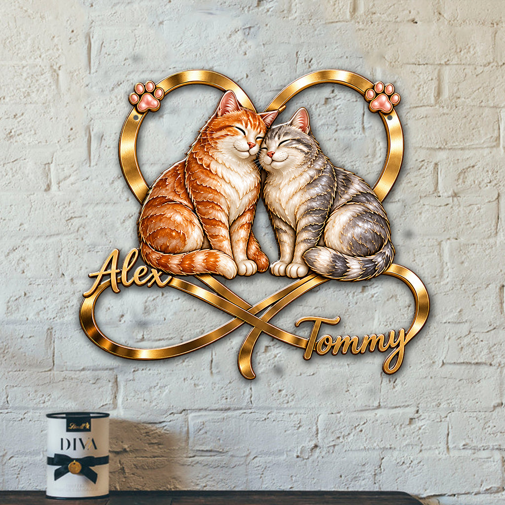 You & Me We Got This - Personalized Cat 3D Printed Cut Metal Sign