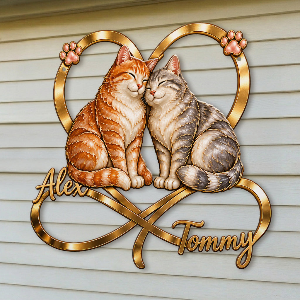 You & Me We Got This - Personalized Cat 3D Printed Cut Metal Sign