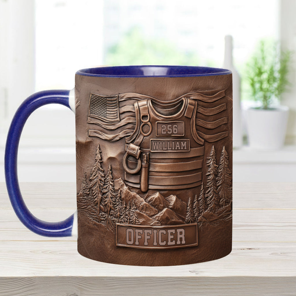 Servir et protéger - Mug personnalisé pour policier