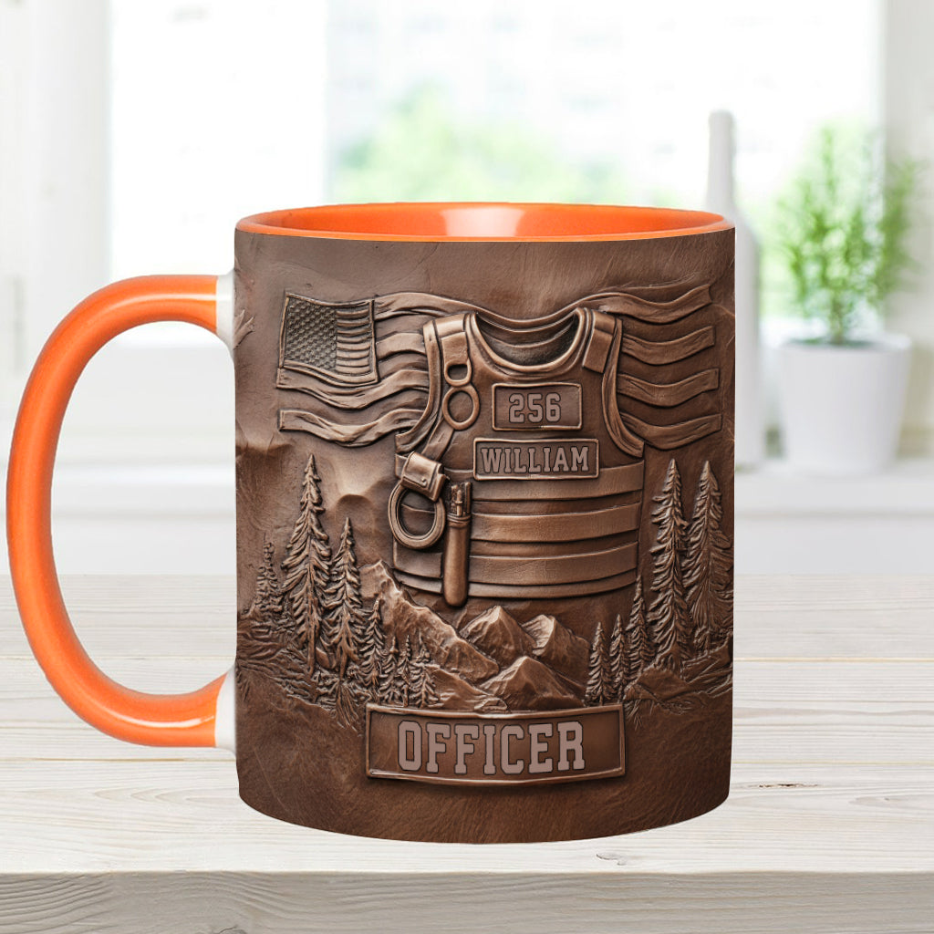 Servir et protéger - Mug personnalisé pour policier
