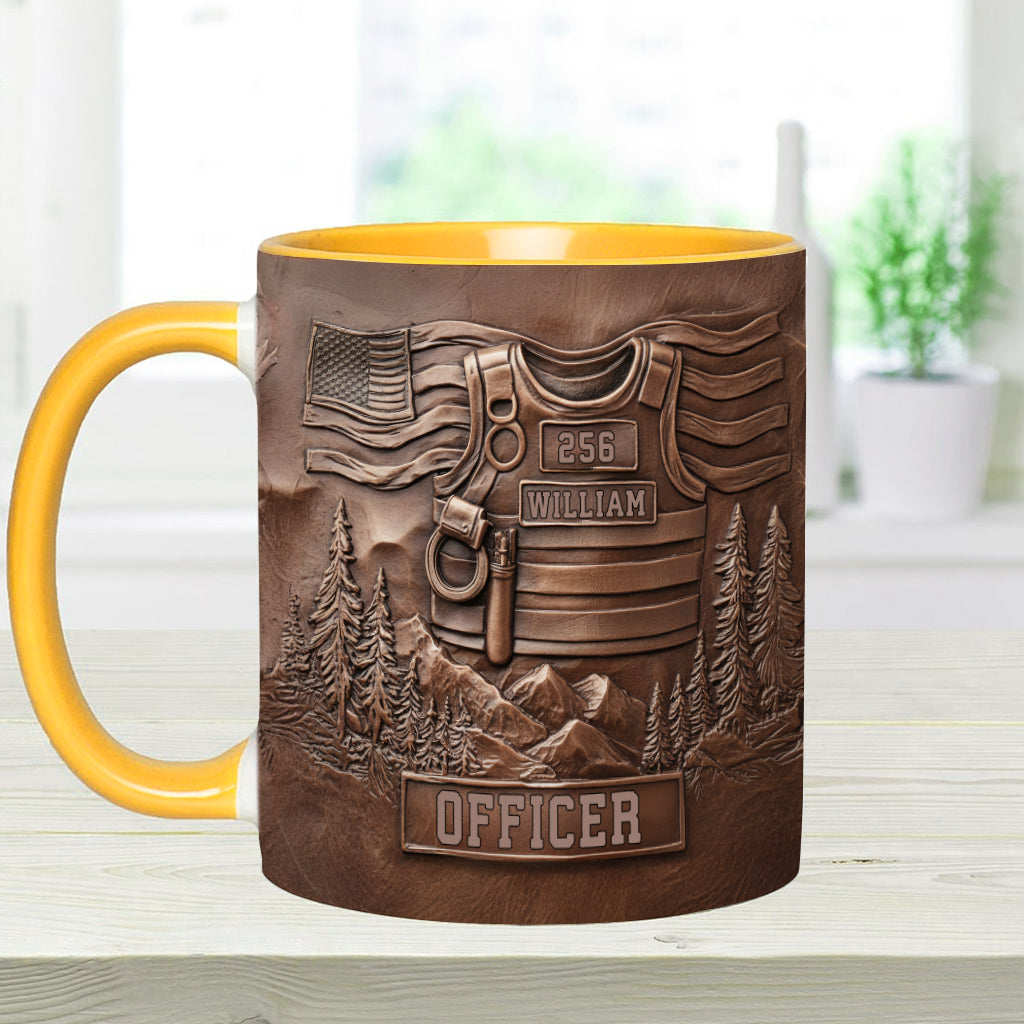 Servir et protéger - Mug personnalisé pour policier